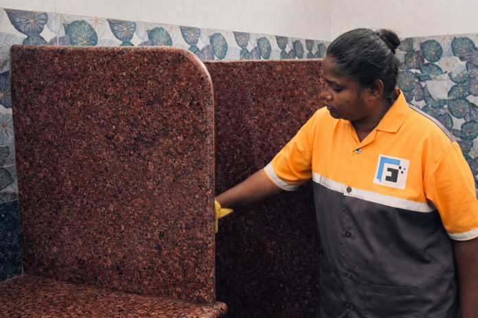 Public toilet facility under DBFOT Hybrid Annuity Model in Chennai managed by Ferrgra