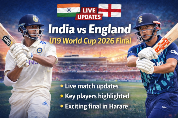 India vs England Live: U19 World Cup 2026 Final