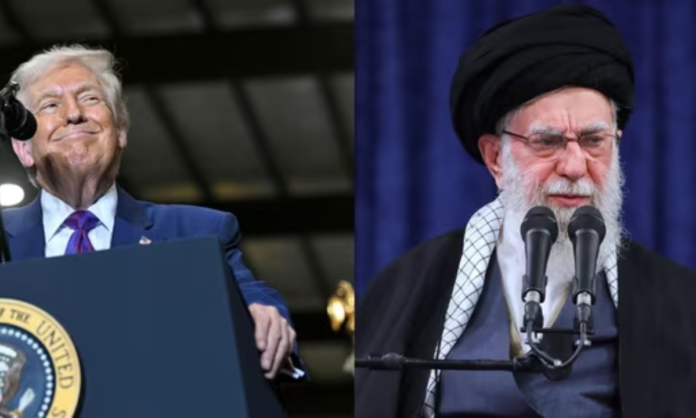Donald Trump addressing press on Iran deadline