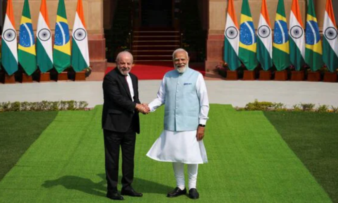 PM Modi Meets Brazil President Lula in Delhi