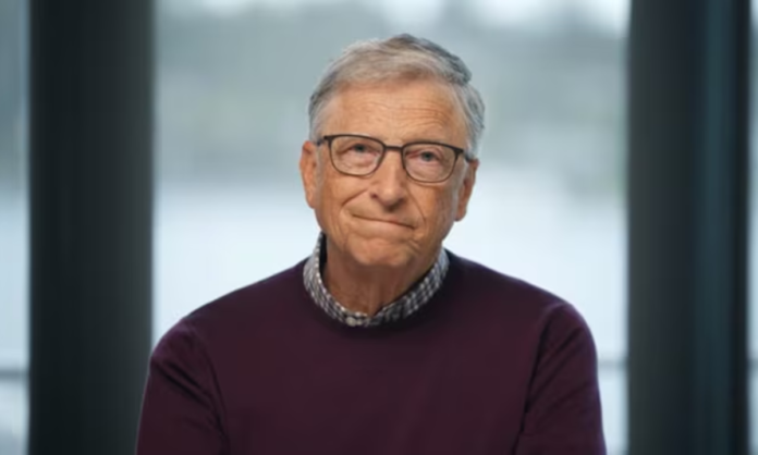 Bill Gates speaking at India AI Summit in New Delhi