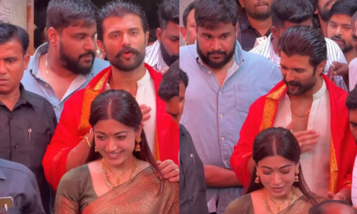 Rashmika-Vijay Visit Tirupati After Wedding