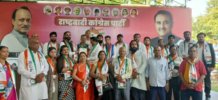 NCP Delhi Pradesh Team With Delhi State President Virendra Singh